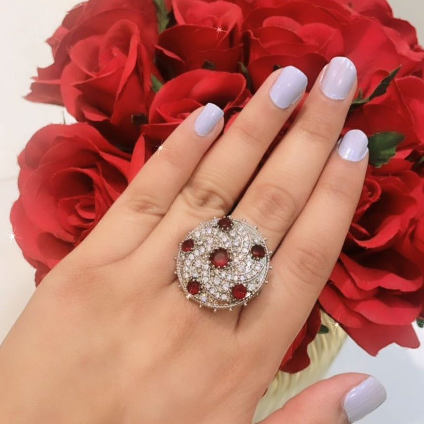 Ruby Cocktail Ring Zayn Luxury Jewellery