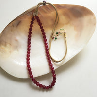 Thumbnail for Ruby Pearl String Necklace Zayn Luxury Jewellery