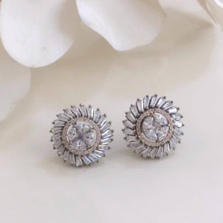 Chakra Diamond Stud Earrings Zayn Luxury Jewellery