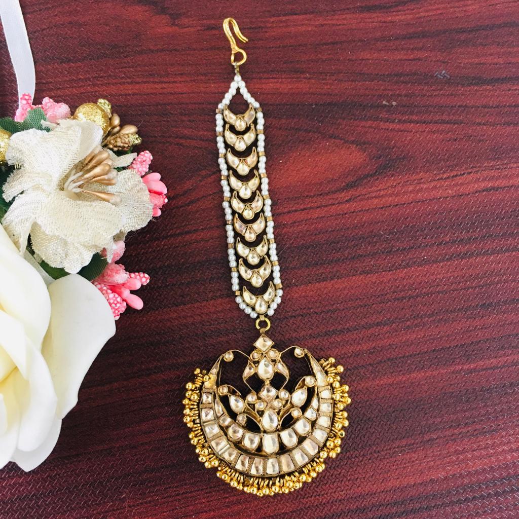 Kundan Maang Tika Zayn Luxury Jewellery