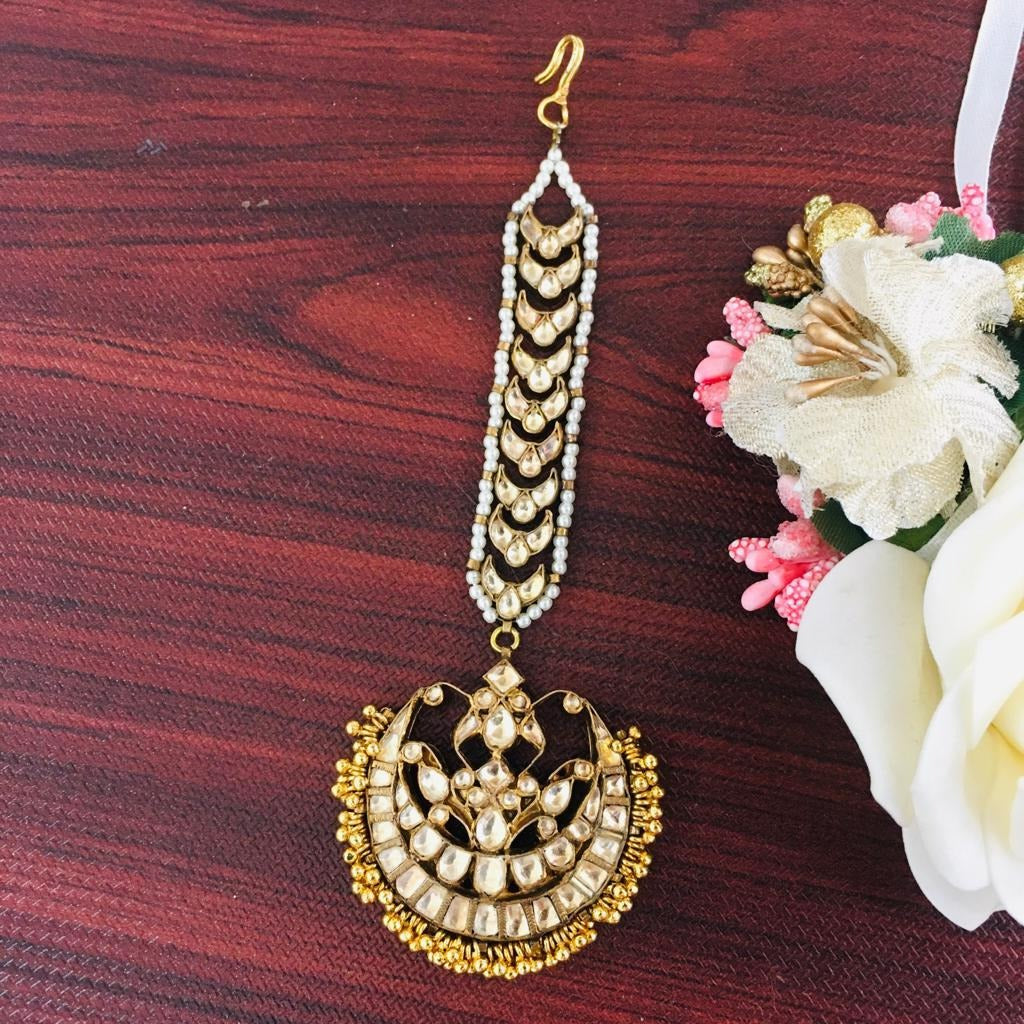 Kundan Maang Tika Zayn Luxury Jewellery