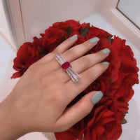 Thumbnail for Baguette Ruby Ring Zayn Luxury Jewellery