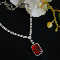 Thumbnail for Ruby Diamond Necklace Set Zayn Luxury Jewellery