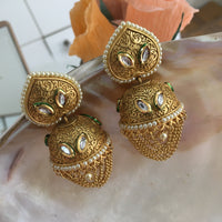 Thumbnail for Meenakari Kundan Jhumki Earrings Zayn Luxury Jewellery