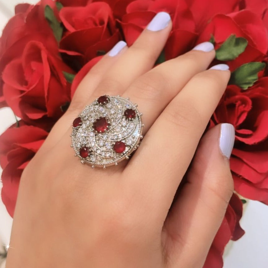 Ruby Cocktail Ring Zayn Luxury Jewellery