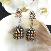 Thumbnail for Bronze Dangler Jhumki Earrings Zayn Luxury Jewellery