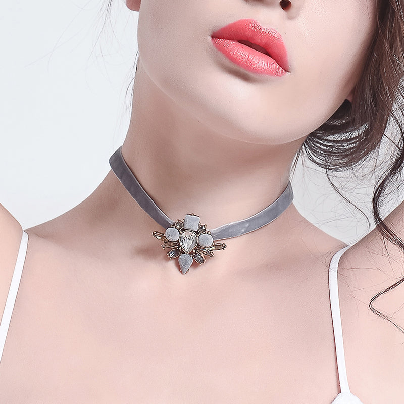 Velvet Choker Necklace Zayn Luxury Jewellery